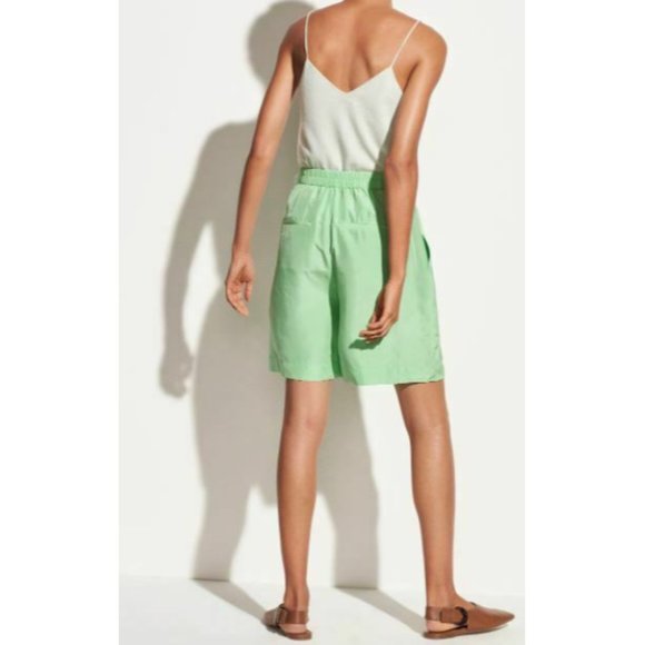 Vince Womens Drapey Silk Habotai Shorts 